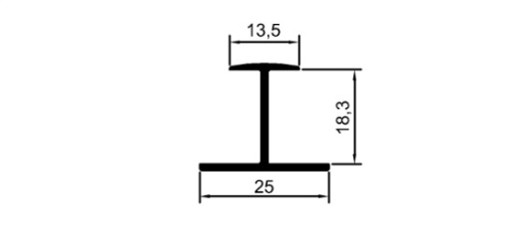 18 mm "H" Birleştirme	 	ÇP 0070 A