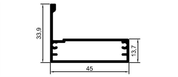 45 mm Çerçeve Kapak Prf Kuluplu	 	MD 1001 E