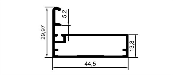 45 mm Çerçeve Kapak Prf Kulplu	 	MD 1001 N