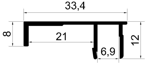 Çerçeve Kapak  Prf.	 	MD 1001 TK