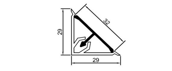 Düz Tezgah Süpürgeliği	 	MD 1011 A