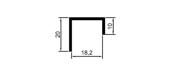 18 mm "U" Kapama	 	MD 1044