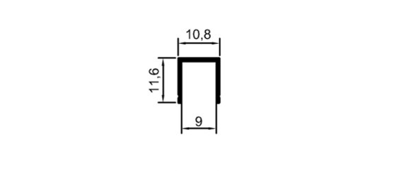 8 mm "U" Kapama	 	MD 1058 D