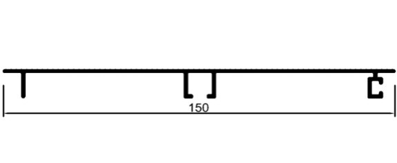15 cm Çizgili Baza	 	MD 1059