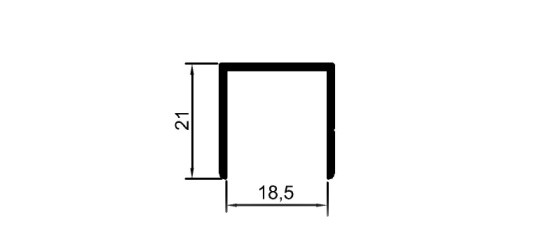 18 mm "U" Kapama	 	MD 1061