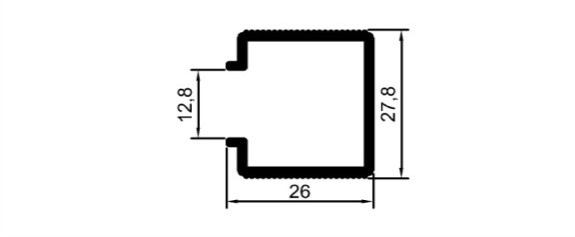 Akordiyon Üst Ray	 	MD 1074