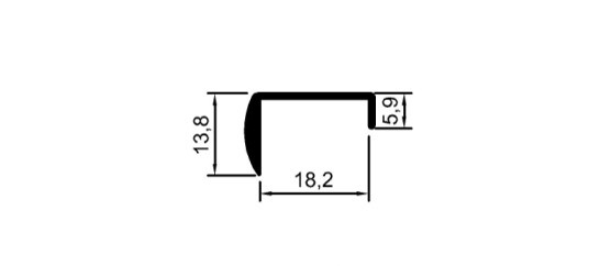 18 mm "U" Kapama	 	MD 1110
