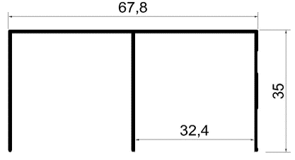 8 mm Geniş Üst Ray	 	SR 1334/1