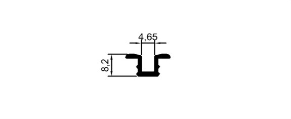 8 mm Tekli Gömme Ray	 	SR 1734